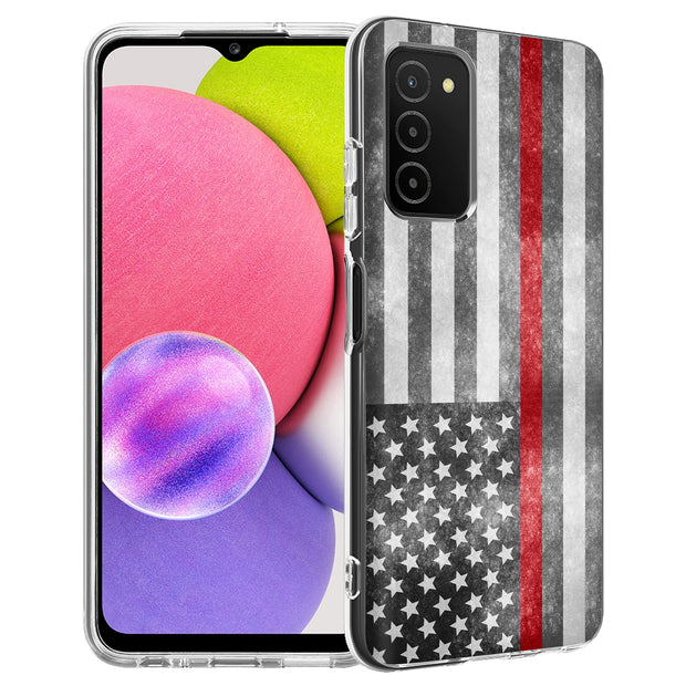 Thin Red Line Print Slim Cover For Samsung Galaxy A (A42, A35, A25, A15, A11, A03S), Print in USA