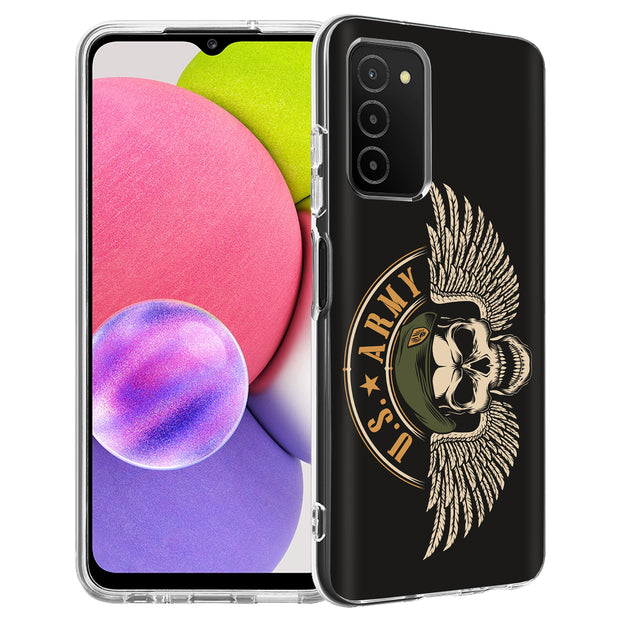 US Army 3 Print Slim Cover For Samsung Galaxy A (A42, A35, A25, A15, A11, A03S), Print in USA