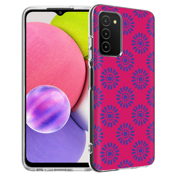 Flower Pink Print Slim Cover For Samsung Galaxy A (A42, A35, A25, A15, A11, A03S), Print in USA