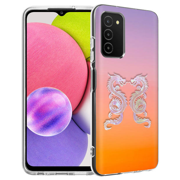 Dragon Pair Print Slim Cover For Samsung Galaxy A (A42, A35, A25, A15, A11, A03S), Print in USA