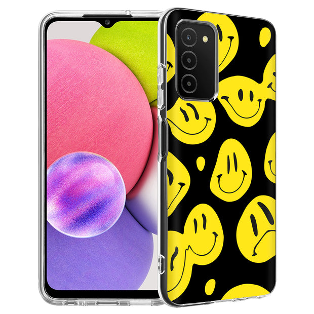 Smiley Face Print Slim Cover For Samsung Galaxy A (A42, A35, A25, A15, A11, A03S), Print in USA