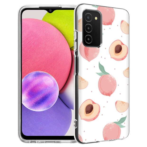 Juicy Peach Print Slim Cover For Samsung Galaxy A (A42, A35, A25, A15, A11, A03S), Print in USA