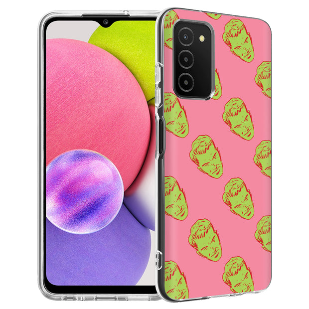 Green Heads Print Slim Cover For Samsung Galaxy A (A42, A35, A25, A15, A11, A03S), Print in USA