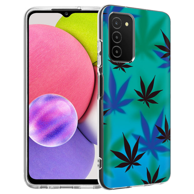 Marijuana Blue Print Slim Cover For Samsung Galaxy A (A42, A35, A25, A15, A11, A03S), Print in USA