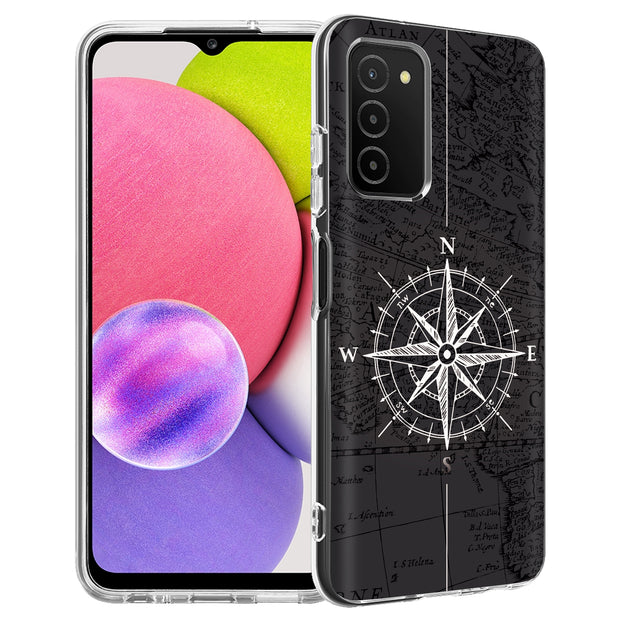 Map Compass Print Slim Cover For Samsung Galaxy A (A42, A35, A25, A15, A11, A03S), Print in USA