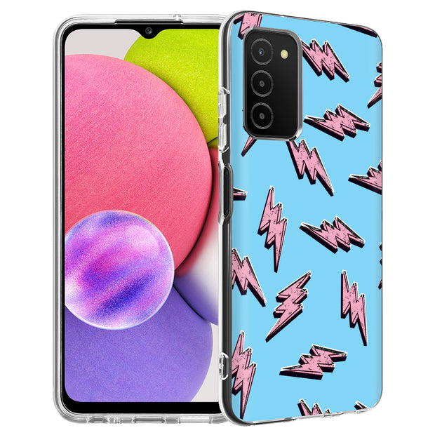 Lightning Shape Print Slim Cover For Samsung Galaxy A (A42, A35, A25, A15, A11, A03S), Print in USA