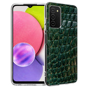 Green Alligator Print Slim Cover For Samsung Galaxy A (A42, A35, A25, A15, A11, A03S), Print in USA