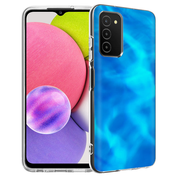 Blue Water Print Slim Cover For Samsung Galaxy A (A42, A35, A25, A15, A11, A03S), Print in USA