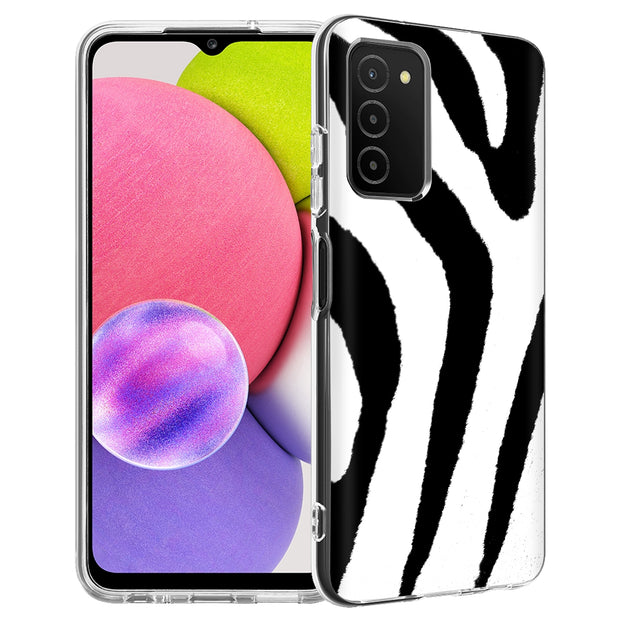 Zebra Stripe Print Slim Cover For Samsung Galaxy A (A42, A35, A25, A15, A11, A03S), Print in USA