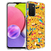 Square Emojis Print Slim Cover For Samsung Galaxy A (A42, A35, A25, A15, A11, A03S), Print in USA