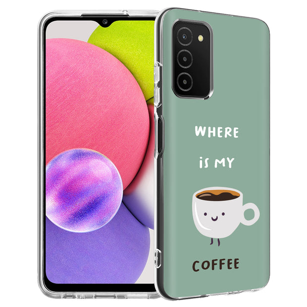 Where My Coffee Print Slim Cover For Samsung Galaxy A (A42, A35, A25, A15, A11, A03S), Print in USA