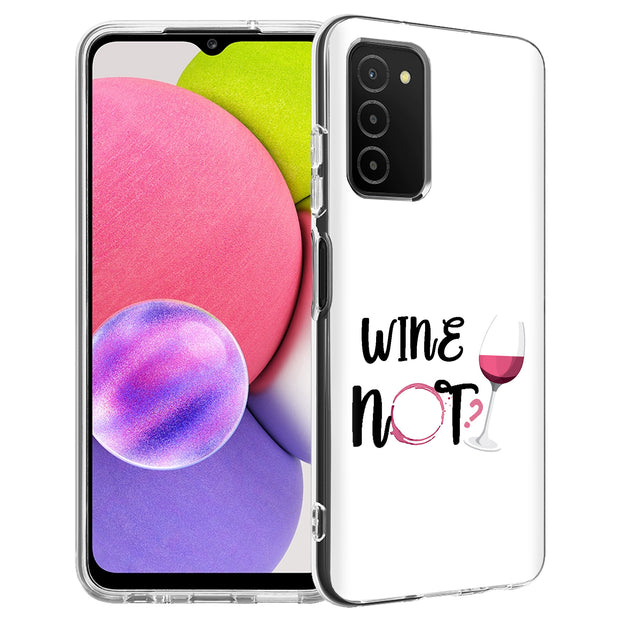 Wine Not Print Slim Cover For Samsung Galaxy A (A42, A35, A25, A15, A11, A03S), Print in USA