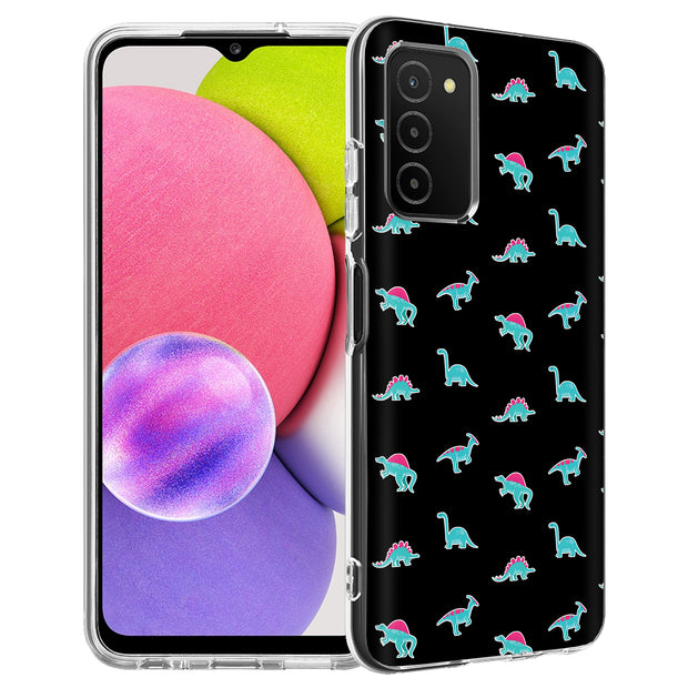 Dinosaurs Shape Print Slim Cover For Samsung Galaxy A (A42, A35, A25, A15, A11, A03S), Print in USA