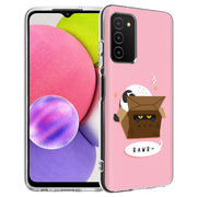 Cat Hide Box Print Slim Cover For Samsung Galaxy A (A42, A35, A25, A15, A11, A03S), Print in USA