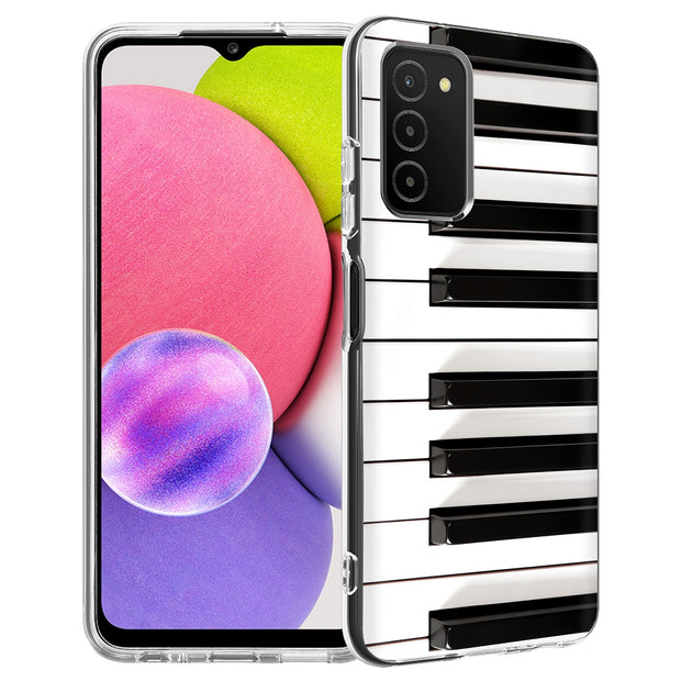Piano Keys Print Slim Cover For Samsung Galaxy A (A42, A35, A25, A15, A11, A03S), Print in USA