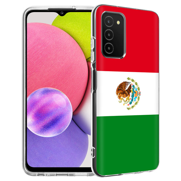 Flag Mexico Print Slim Cover For Samsung Galaxy A (A42, A35, A25, A15, A11, A03S), Print in USA