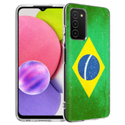 Old Flag Brazil Print Slim Cover For Samsung Galaxy A (A42, A35, A25, A15, A11, A03S), Print in USA