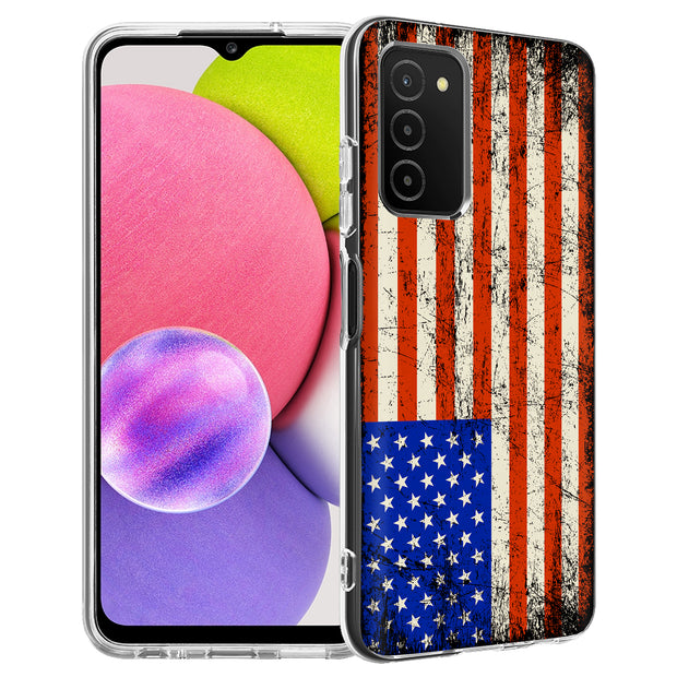 America Flag  Print Slim Cover For Samsung Galaxy A (A42, A35, A25, A15, A11, A03S), Print in USA