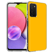 Yellow Orange Print Slim Cover For Samsung Galaxy A (A42, A35, A25, A15, A11, A03S), Print in USA