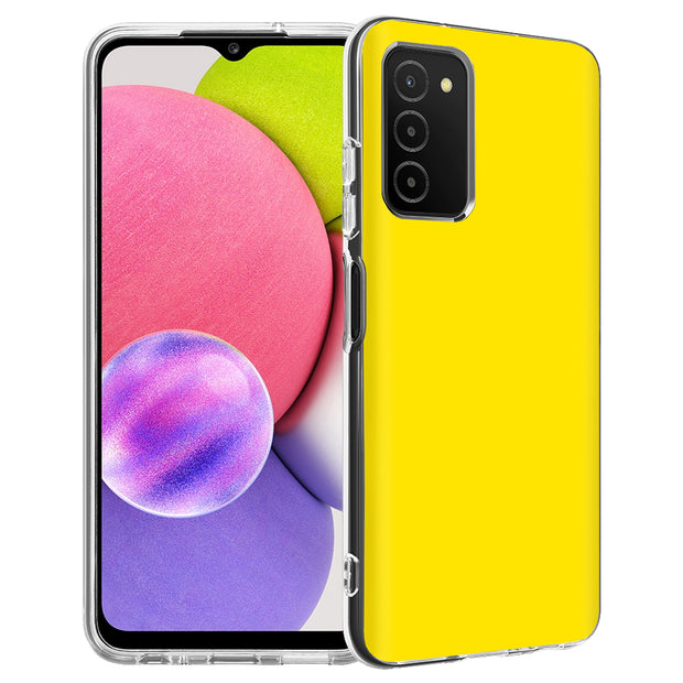 Yellow Print Slim Cover For Samsung Galaxy A (A42, A35, A25, A15, A11, A03S), Print in USA