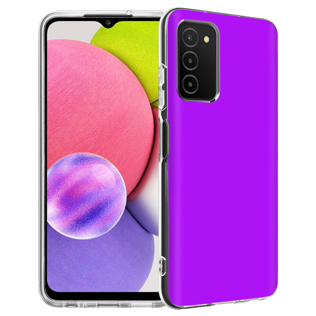 Purple Print Slim Cover For Samsung Galaxy A (A42, A35, A25, A15, A11, A03S), Print in USA