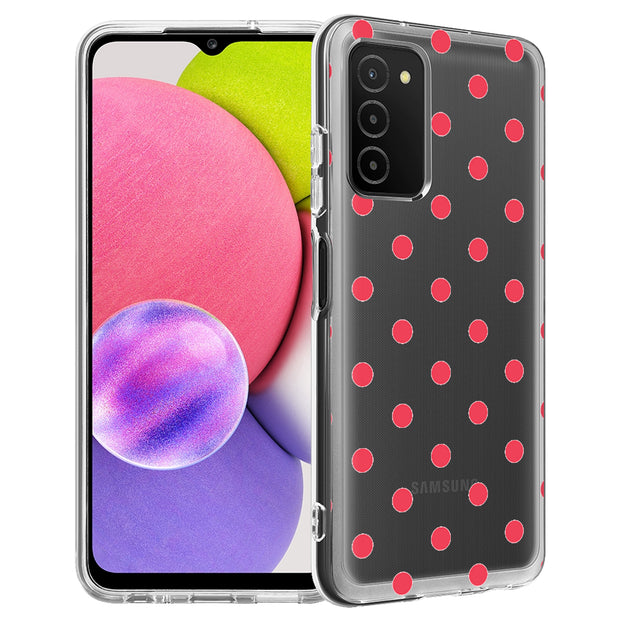 Dots Clear Print Slim Cover For Samsung Galaxy A (A42, A35, A25, A15, A11, A03S), Print in USA