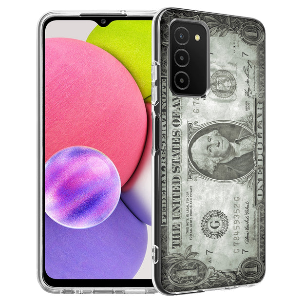 Grunge Bill Print Slim Cover For Samsung Galaxy A (A42, A35, A25, A15, A11, A03S), Print in USA