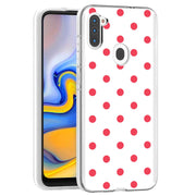 Dots White Print Slim Cover For Samsung Galaxy A (A42, A35, A25, A15, A11, A03S), Print in USA