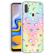 Rainbow Unicorn Print Slim Cover For Samsung Galaxy A (A42, A35, A25, A15, A11, A03S), Print in USA