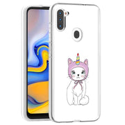 Unicorn Kitty Print Slim Cover For Samsung Galaxy A (A42, A35, A25, A15, A11, A03S), Print in USA