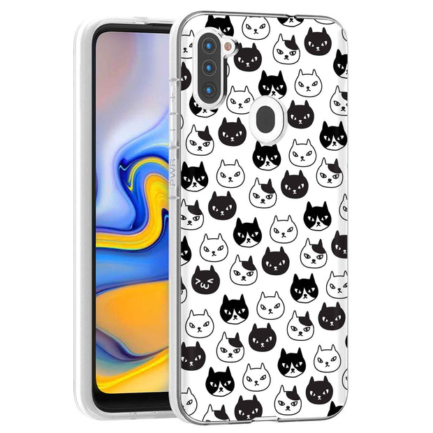 Cute Kitten Print Slim Cover For Samsung Galaxy A (A42, A35, A25, A15, A11, A03S), Print in USA