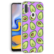 Green Avocado Print Slim Cover For Samsung Galaxy A (A42, A35, A25, A15, A11, A03S), Print in USA