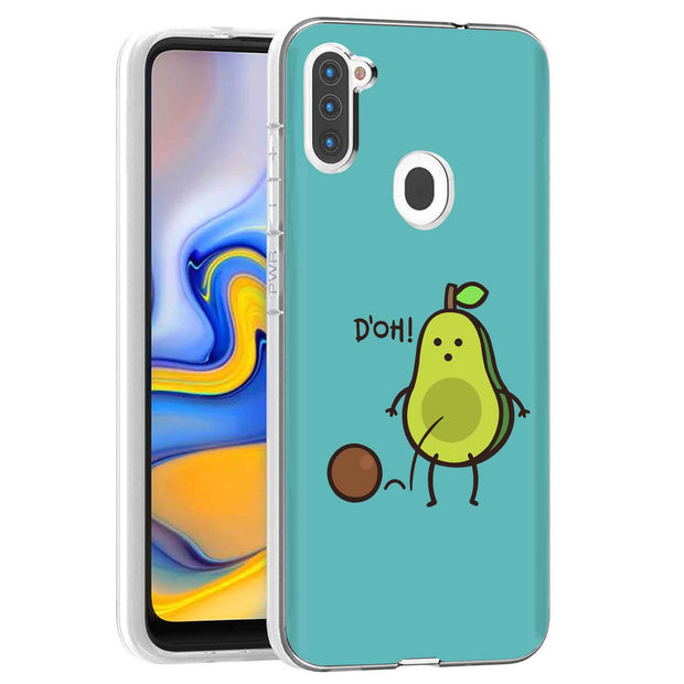 Funny Avocado 2 Print Slim Cover For Samsung Galaxy A (A42, A35, A25, A15, A11, A03S), Print in USA