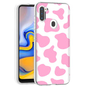 Cow Shape Pink Print Slim Cover For Samsung Galaxy A (A42, A35, A25, A15, A11, A03S), Print in USA