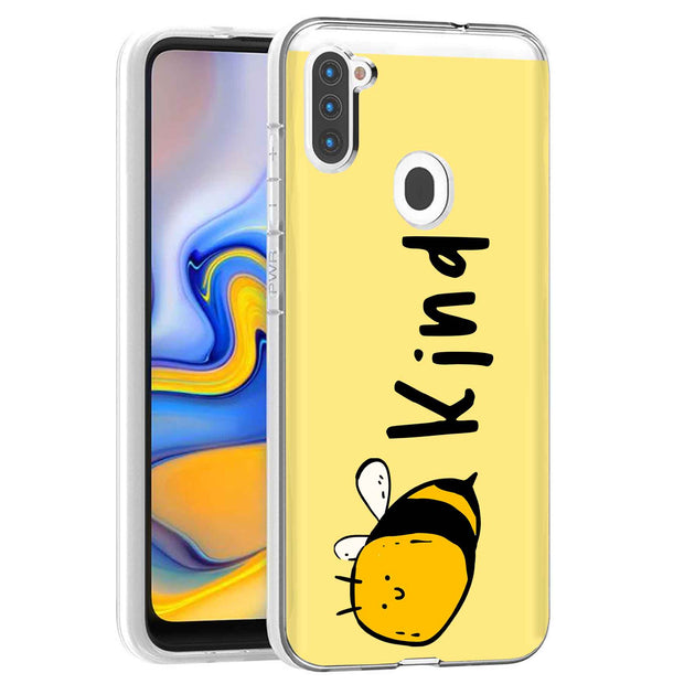 Bee Kind Print Slim Cover For Samsung Galaxy A (A42, A35, A25, A15, A11, A03S), Print in USA