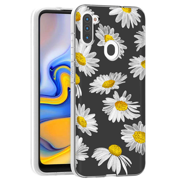 Daisy Floral Print Slim Cover For Samsung Galaxy A (A42, A35, A25, A15, A11, A03S), Print in USA