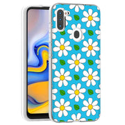 Daisy Pattern Print Slim Cover For Samsung Galaxy A (A42, A35, A25, A15, A11, A03S), Print in USA