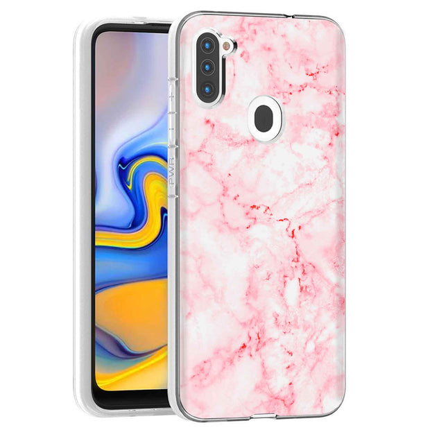 Glossy Marble Print Slim Cover For Samsung Galaxy A (A42, A35, A25, A15, A11, A03S), Print in USA