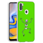 Skeleton Dance Print Slim Cover For Samsung Galaxy A (A42, A35, A25, A15, A11, A03S), Print in USA