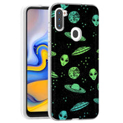 Space Alien Print Slim Cover For Samsung Galaxy A (A42, A35, A25, A15, A11, A03S), Print in USA