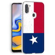 Texas Flag Print Slim Cover For Samsung Galaxy A (A42, A35, A25, A15, A11, A03S), Print in USA