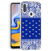 Paisley Blue Print Slim Cover For Samsung Galaxy A (A42, A35, A25, A15, A11, A03S), Print in USA