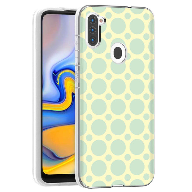 Turtle Circle Print Slim Cover For Samsung Galaxy A (A42, A35, A25, A15, A11, A03S), Print in USA