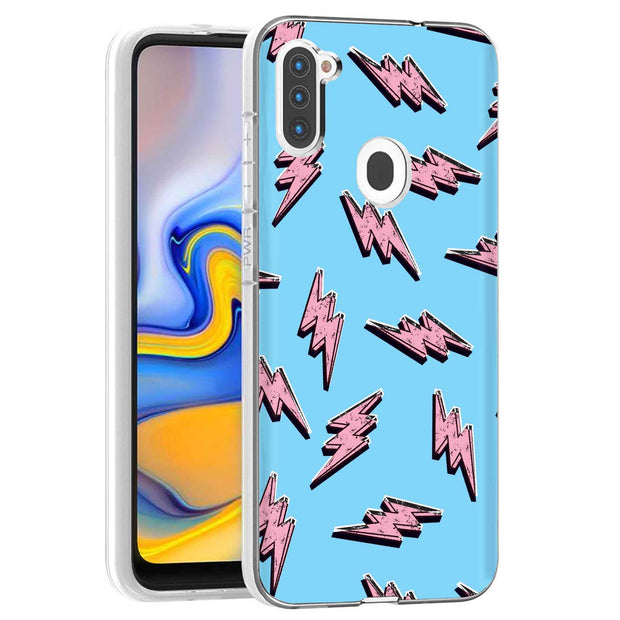 Lightning Shape Print Slim Cover For Samsung Galaxy A (A42, A35, A25, A15, A11, A03S), Print in USA