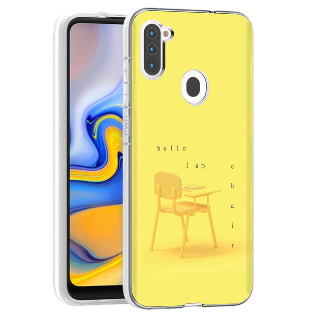 Hi I am Chair Print Slim Cover For Samsung Galaxy A (A42, A35, A25, A15, A11, A03S), Print in USA