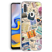 Travel Sticker Print Slim Cover For Samsung Galaxy A (A42, A35, A25, A15, A11, A03S), Print in USA