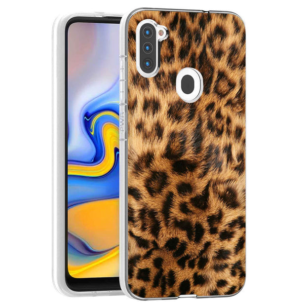 Leopard Skin Print Slim Cover For Samsung Galaxy A (A42, A35, A25, A15, A11, A03S), Print in USA