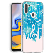 Music Note Print Slim Cover For Samsung Galaxy A (A42, A35, A25, A15, A11, A03S), Print in USA