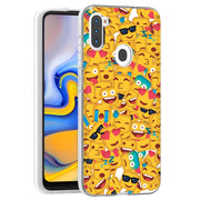 Square Emojis Print Slim Cover For Samsung Galaxy A (A42, A35, A25, A15, A11, A03S), Print in USA