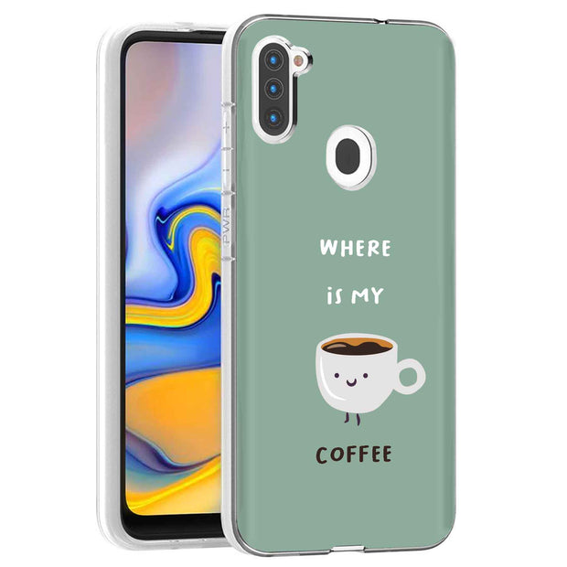 Where My Coffee Print Slim Cover For Samsung Galaxy A (A42, A35, A25, A15, A11, A03S), Print in USA